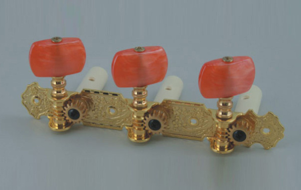 AOS-020B2P Комплект колковой механики на планке, позолоченный, Alice