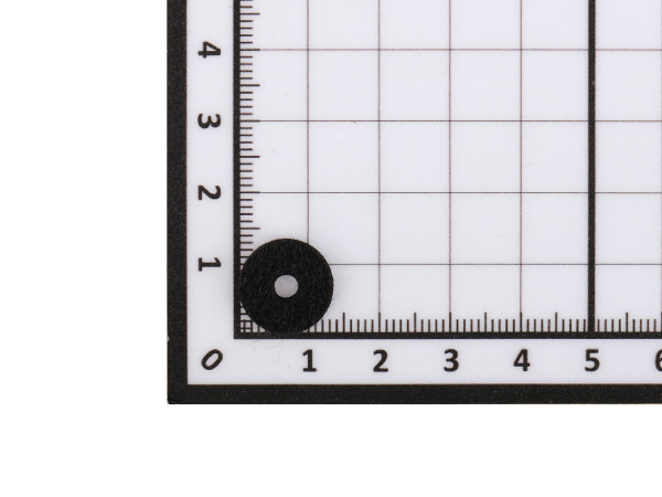 PF10 Шайба для крепления ремня, войлок, черная, 1шт, Paxphil