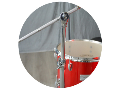 JW225-E6-MRD Барабанная установка (2 коробки), красная, TJW