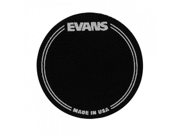 EQPB1 EQ Наклейка на рабочий пластик бас-барабана, черная, одиночная педаль, Evans