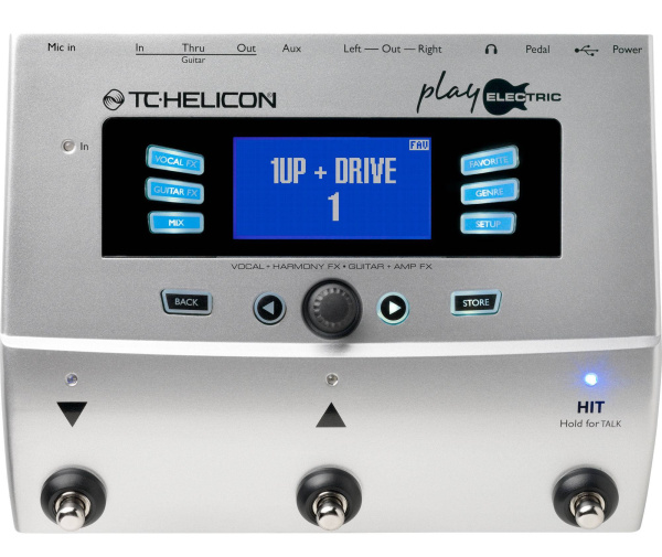 PLAY ELECTRIC Напольный вокальный/гитарный процессор эффектов, TC HELICON  