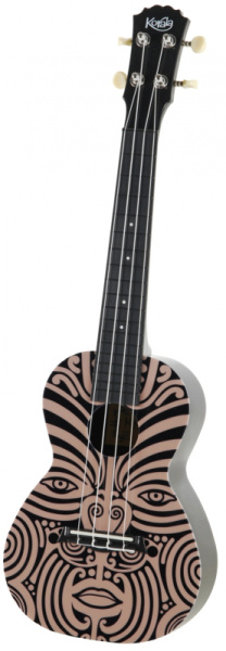 PUC-30-005 Poly Ukes Aztec Укулеле-концерт, рисунок "маска", Korala