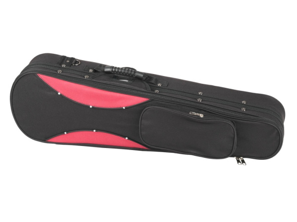 VC-G300-BKR-4/4 Футляр для скрипки размером 4/4, черный/красный, Mirra