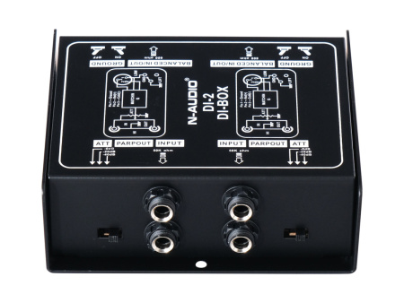 DI-2 D.I. Box Дибокс, Преобразователь сигнала для гитары, пассивный, N-Audio