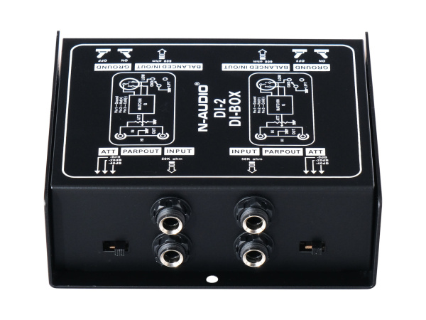 DI-2 D.I. Box Дибокс, Преобразователь сигнала для гитары, пассивный, N-Audio