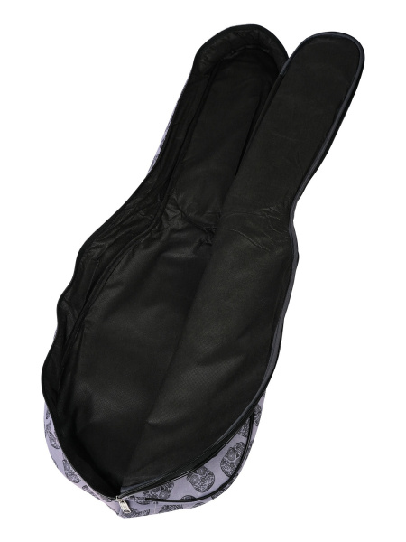 MZ-ChGC-1/2skull2 Чехол для классической гитары размером 1/2, ткань "череп2", MEZZO