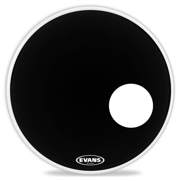 BD22RB Пластик для бас барабана на 22",  серия EQ3 Resonant Black. Цвет/покрытие - черный Evans
