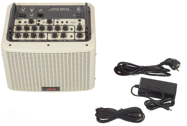 BSK-40-WH Комбоусилитель для акустической гитары, 40Вт, белый, Joyo