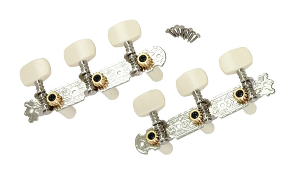 AOD-017CP Комплект колковой механики для классической гитары, никель, Alice