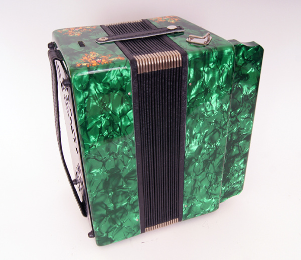 S51XL-C-GR Гармонь "Шуйская" 25х25-III, зеленая, Шуйская гармонь