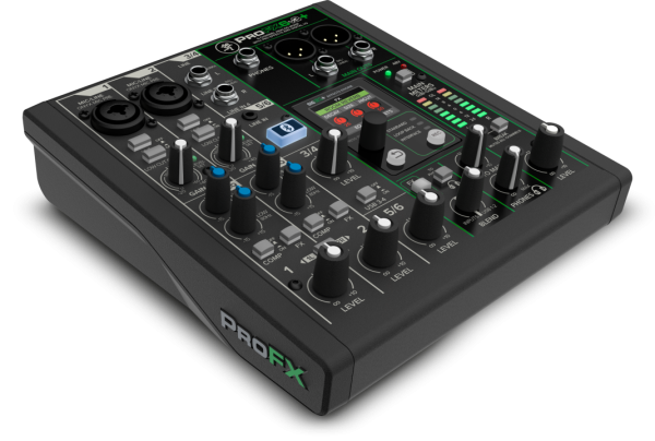 ProFX6v3+ 6-канальный микшер с процессором эффектов, режимами записи USB, Bluetooth. MACKIE