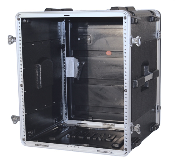 GR-12L - рэковый кейс на 12U, стальные рельсы, глубина 19", пластик. GATOR