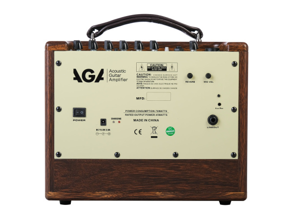 GA-5P Гитарный комбоусилитель, портативный, 45Вт, AGA