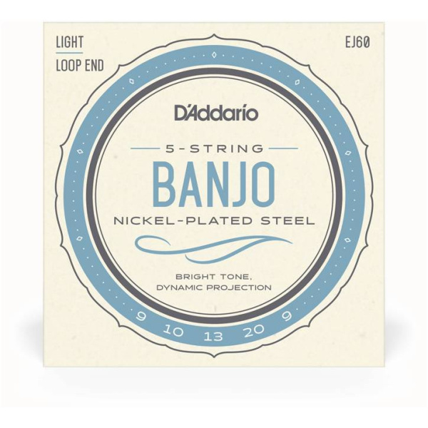 EJ60 Струны для банджо 9-20. D'ADDARIO 
