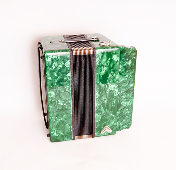 S6XLY-A-GR (S6XYL) Гармонь "Чайка 204" 25х25-II, зелёный, Шуйская гармонь