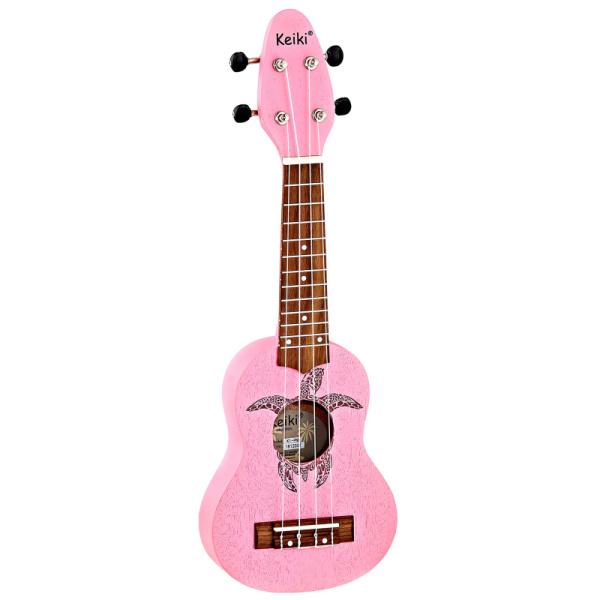 K1-PNK Keiki Укулеле сопранино, розовый, Ortega