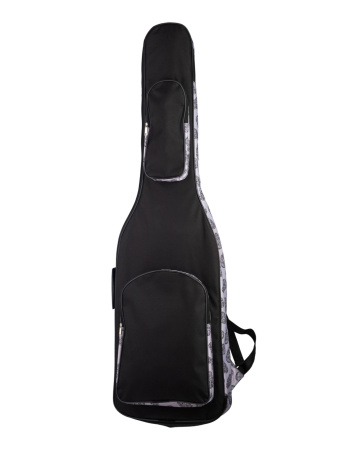 MZ-ChGB-3b/skull2 Чехол для бас-гитары, черный/черепа, MEZZO