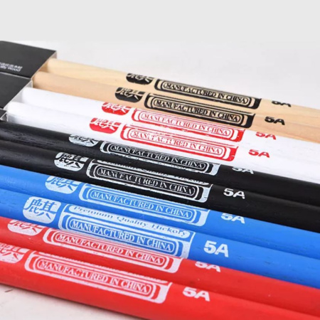 10103006 Colored Series QI 5A Барабанные палочки, орех гикори, черные, HUN