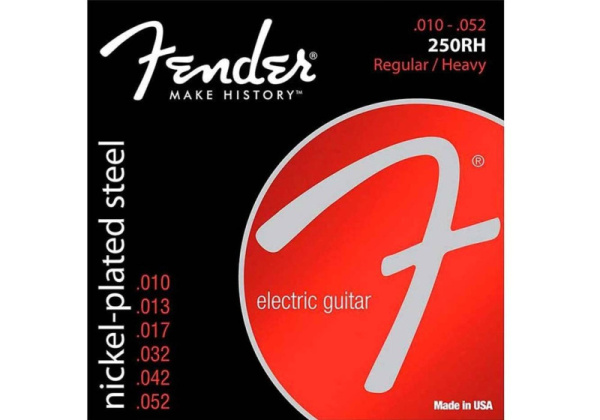 250RH NPS BALL END  Комплект струн для электрогитары, 10-52, FENDER STRINGS NEW SUPER