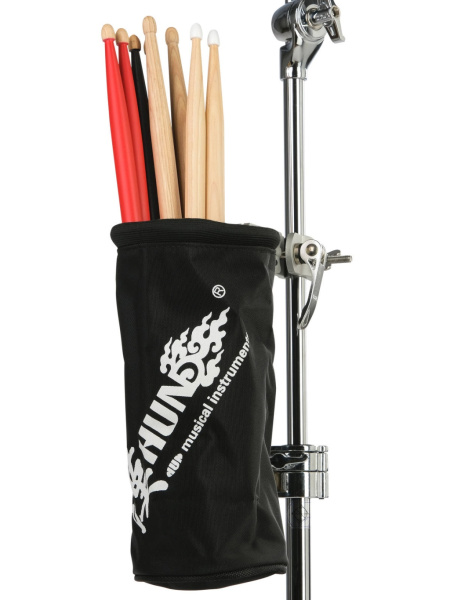 10506001 ST-1 BLACK Держатель (чехол) для барабанных палочек на стойку, черный, HUN