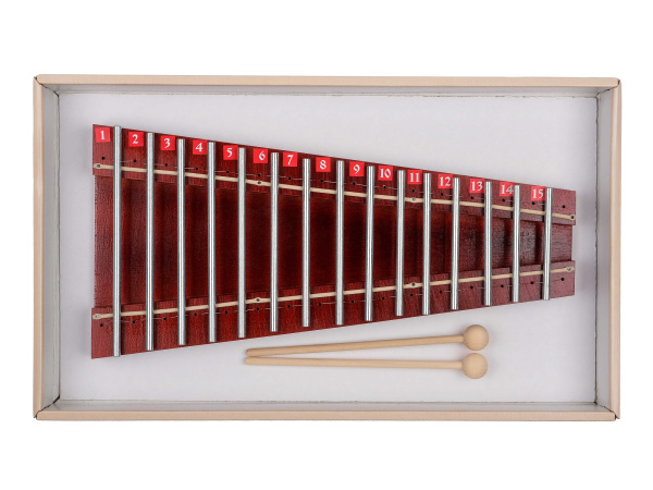 MS-ZH-MT-615 Металлофон диатонический, Ля мажор, 15 нот, Мастерская Сереброва