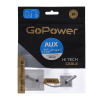 00-00027481 Переходник AUX 3.5мм (f)-Type-C (m), 0.1м ПВХ белый, GoPower
