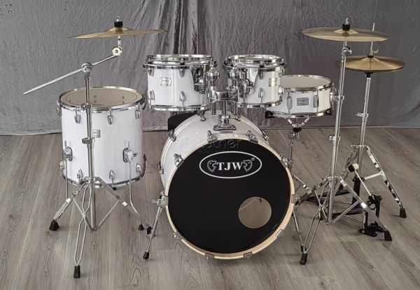 JW225-E2-WH Барабанная установка (2 коробки), белая, TJW