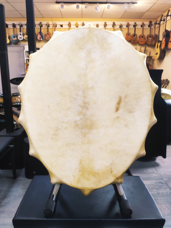 БШЯ-65Р Бубен шаманский мастеровой 65 см с колотушкой, 14 резонаторов, Laminor