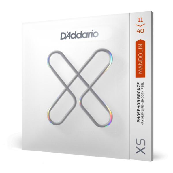 XSM1140 XS Комплект струн для мандолины, фосфорная бронза, 11-40, D'Addario