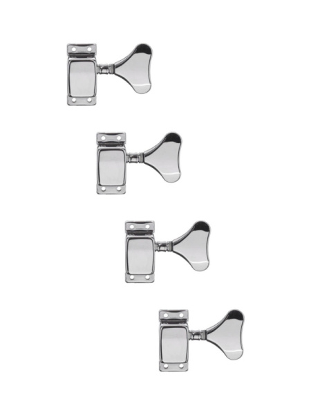 JB-120C-4L-CR Колки для бас-гитары 4л, хром, Paxphil
