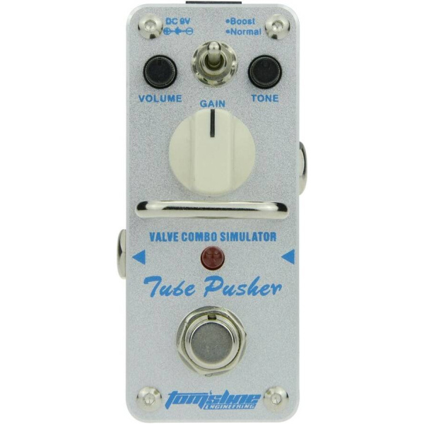 ATP-3 Педаль эффектов TUBE PUSHER Valve Combo Simulator, размер mini, питание от БП 9в, TOMSLINE