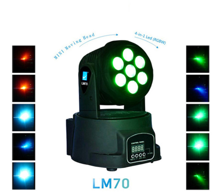 LM70S Моторизированный светодиодный мини-прожектор, RGBW, 7x8Вт, Big Dipper