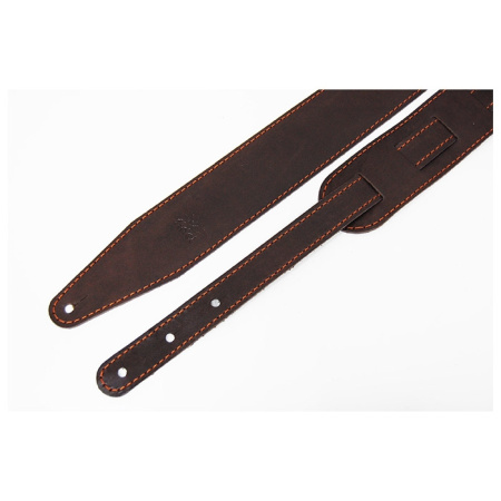 FL660141L11 Leather 11 Ремень для гитары, кожаный, махагон, Fidel