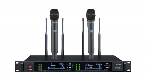LS-Q7-2M Двухканальная вокальная радиосистема, 2 ручных передатчика, LAudio