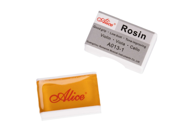 A013-1 Канифоль для скрипки в круглой пластиковой коробочке. Alice