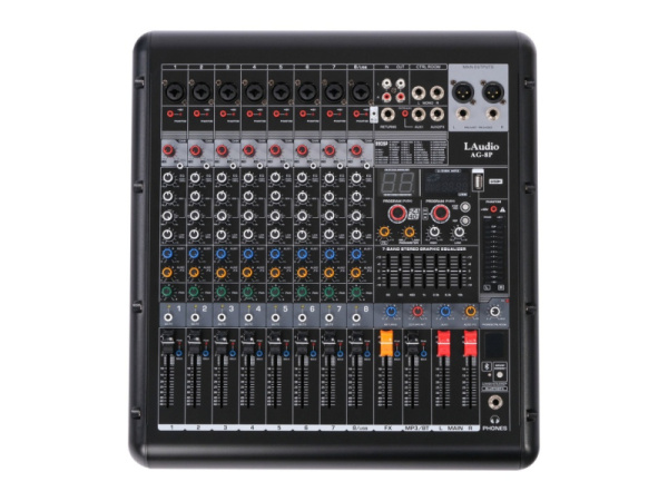 AG-8P Активный Микшерный пульт, 8 каналов, серия PRO, LAudio