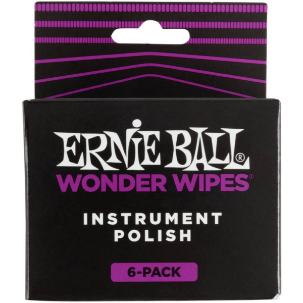 P04278 Полироль для гитары (салфетки), упаковка 6шт. Ernie Ball