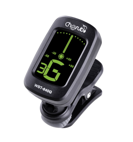 WST-640G Тюнер цифровой на прищепке гитарный, Cherub
