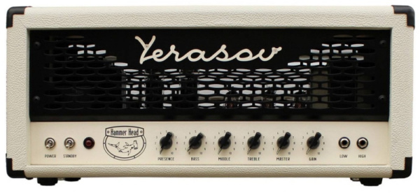 HAMMER-HEAD-IVORY Усилитель гитарный ламповый, 50Вт, молочно-белый, Yerasov