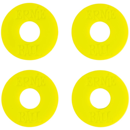 P05622 Фиксаторы ремня резиновые (стреплоки) к гитаре, салатовый неон, 4 шт. Ernie Ball