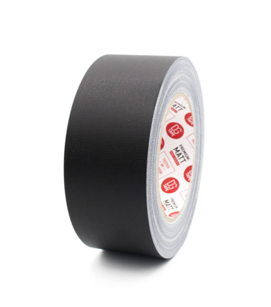 MATT50050/50В Клейкая лента Gaffer Tape@MATT (професс. тейп 50мм/50м, матовый, черный. DG Solutions