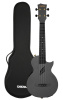 HH-2258E Carbon Fibre Укулеле концертный со звукоснимателем, с чехлом, черный, углеволокно, Cascha