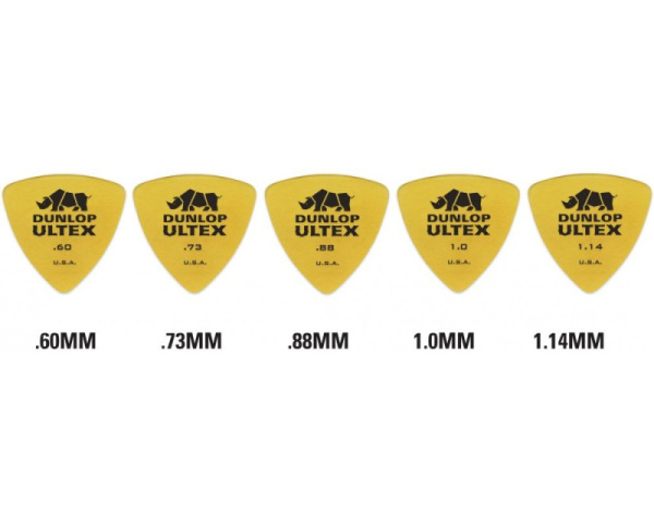 4260 Ultex Triangle Медиатор 1 шт в ассортименте 5 толщин, треугольный, Dunlop