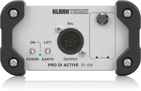 DI 10A Директ бокс (ди-бокс) активный, одноканальный. KLARK TEKNIK