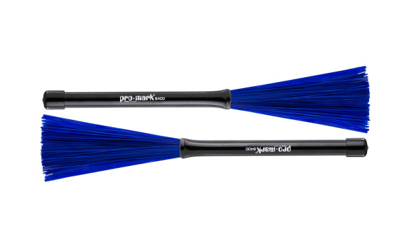 B400 Барабанные щетки, нейлоновые, выдвижные, синие, ProMark