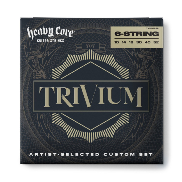 TVMN1052 Trivium Signature Комплект струн для электрогитары, никелированные, 10-52, Dunlop