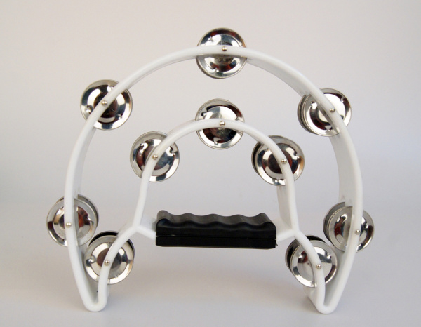 FLT-TW20 Тамбурин на ручке полумесяц 20 пар бубенцов  Fleet