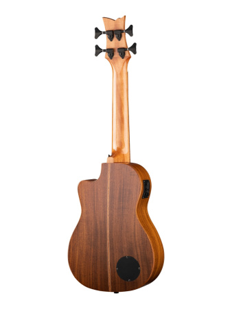 CAIMAN-BS-GB Lizard Series Укулеле-бас со звукоснимателем, с ладами, с вырезом, с чехлом, Ortega