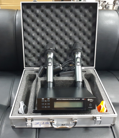 SU-200 Двойная микрофонная радиосистема с ручным передатчиком, DDM SOUND