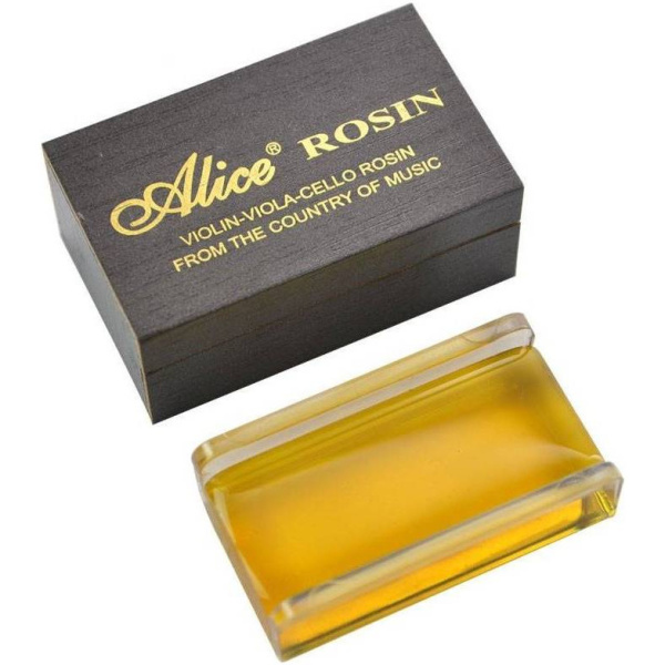 A013C Канифоль для скрипки, улучшенная формула, деревянный футляр. Alice